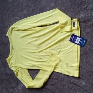Sivvan NWT Citron long sleeve under scrub top